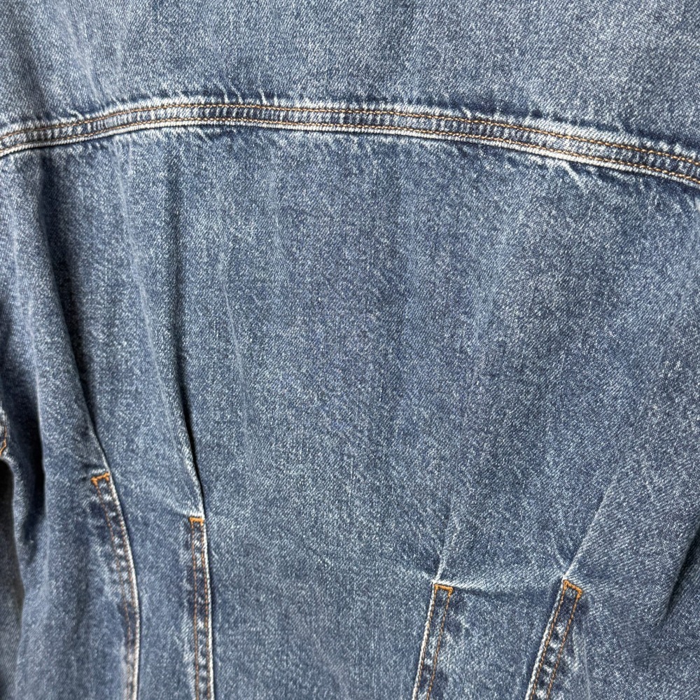 Reformation Roxanna Cinch Waist Denim Mini Dress‎ Blue Button Front Size 6 - Picture 9 of 9